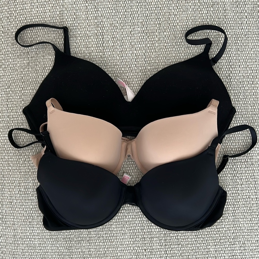 Bundle of 3 lightly lined bras size 36B
